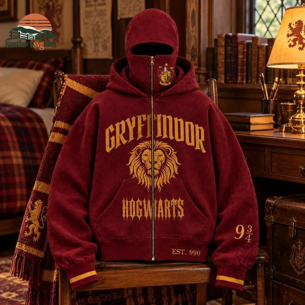 H&M x Harry Potter Hogwarts Houses Zip Hoodie With Mask