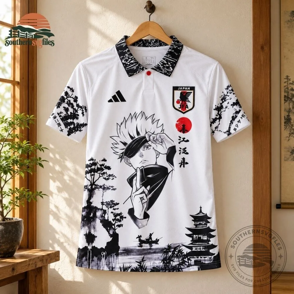 Japan Gojo Jujutsu Kaisen Anime Soccer Jersey Shirt 9 Japan Gojo Jujutsu Kaisen Anime Soccer Jersey Shirt