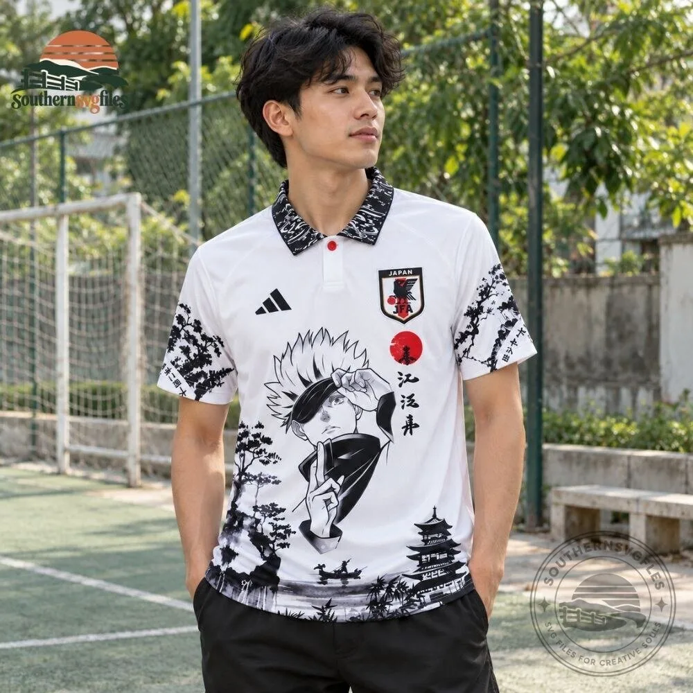 Japan Gojo Jujutsu Kaisen Anime Soccer Jersey Shirt 10 Japan Gojo Jujutsu Kaisen Anime Soccer Jersey Shirt