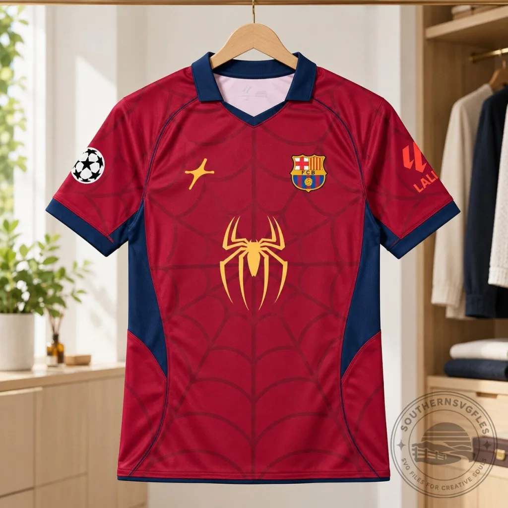 BARCELONA x SPIDER-MAN Jersey Shirt Unique Edition BARCELONA x SPIDER-MAN Jersey Shirt Unique Edition