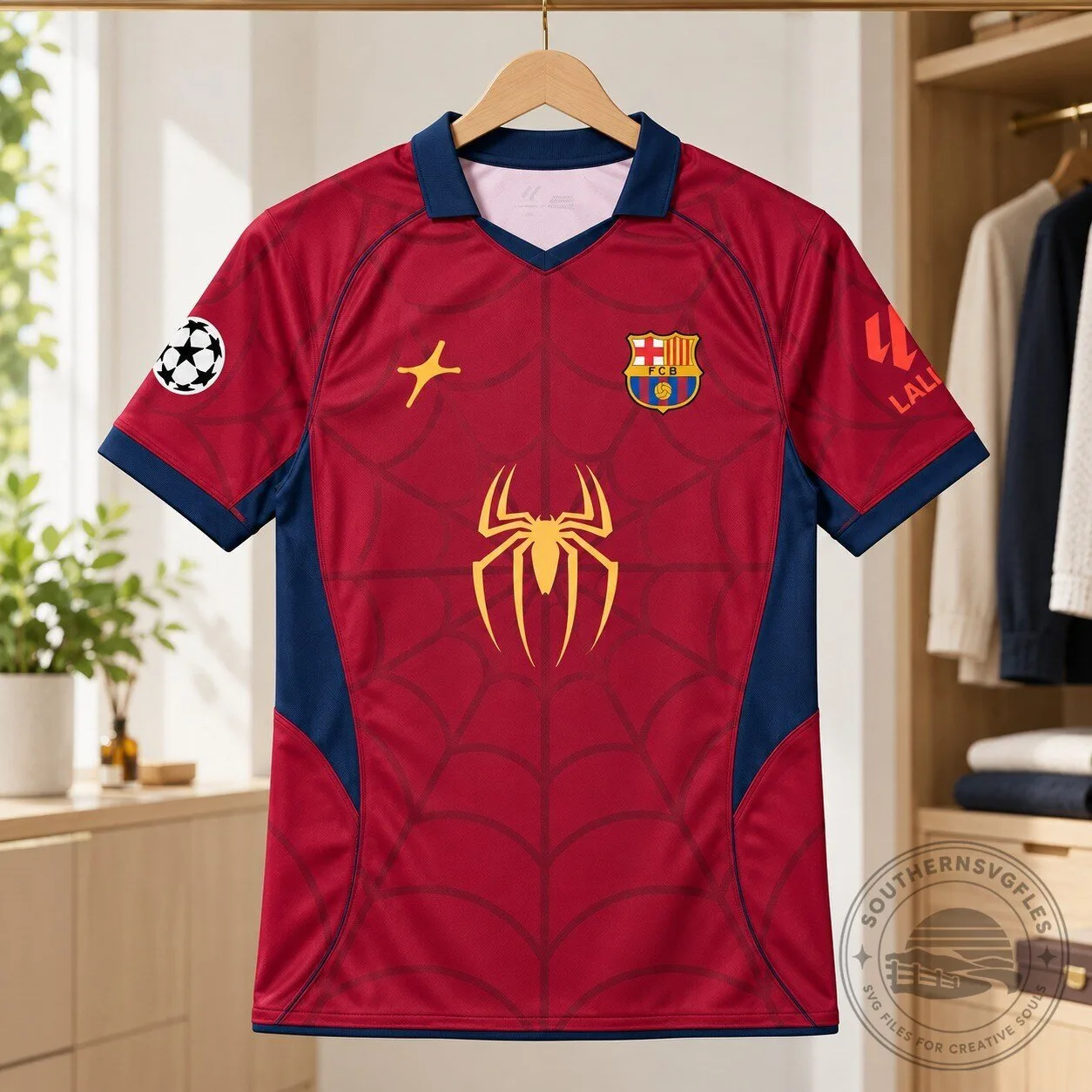 BARCELONA x SPIDER-MAN Jersey Shirt Unique Edition