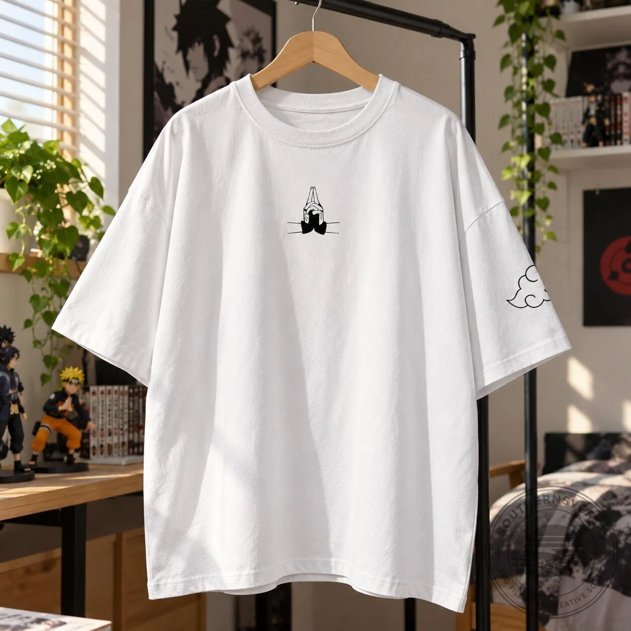 ZARA x Naruto Shippuden Kunai White T-Shirt