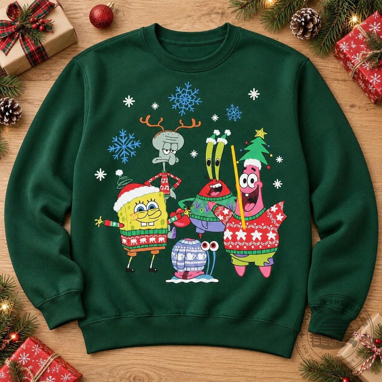 SpongeBob SquarePants & Friends Christmas Holiday Sweater